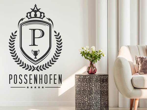 Wandtattoo Possenhofen Wappen