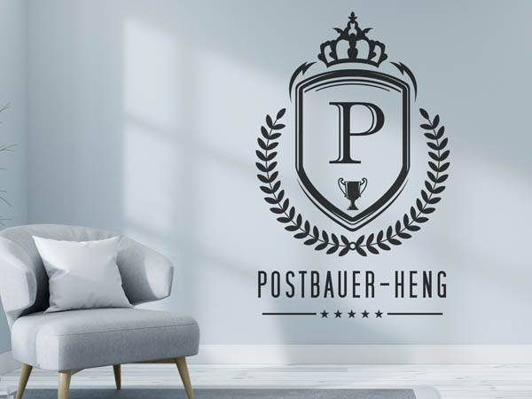 Wandtattoo Postbauer-Heng Wappen