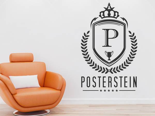Wandtattoo Posterstein Wappen