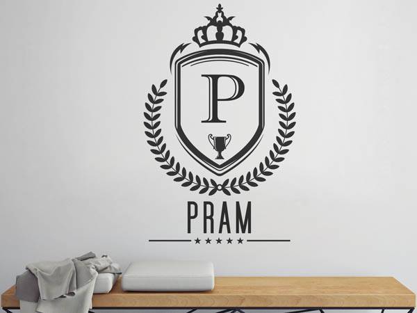 Wandtattoo Pram Wappen