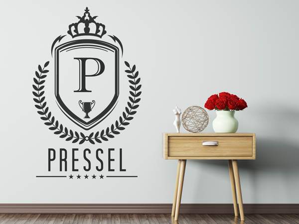 Wandtattoo Pressel Wappen