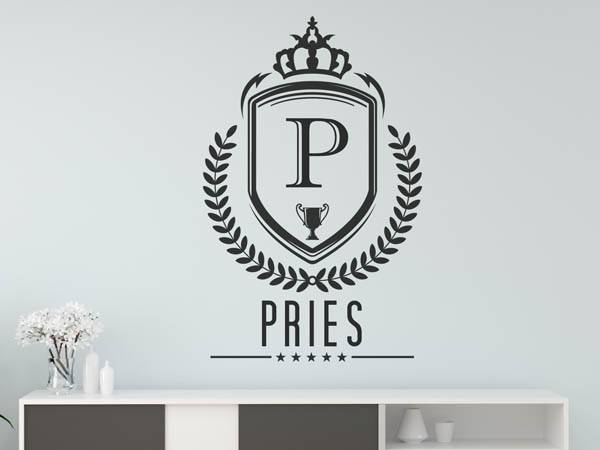 Wandtattoo Pries Wappen