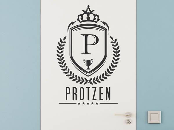 Wandtattoo Protzen Wappen