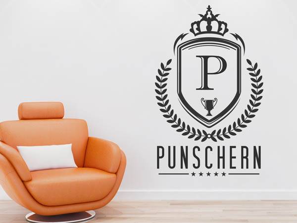 Wandtattoo Punschern Wappen