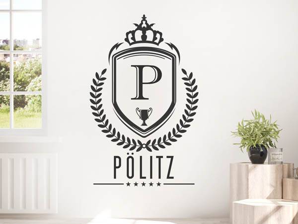 Wandtattoo Pölitz Wappen