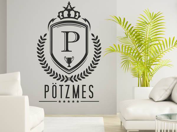 Wandtattoo Pötzmes Wappen