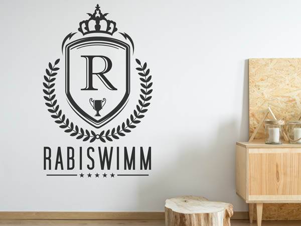 Wandtattoo Rabiswimm Wappen
