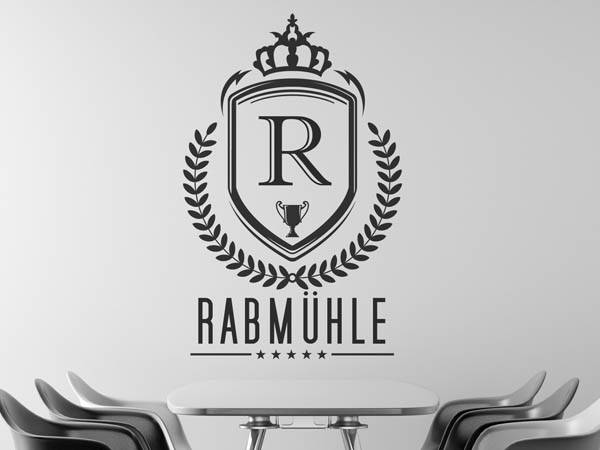 Wandtattoo Rabmühle Wappen