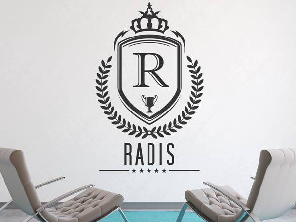 Wandtattoo Radis Wappen
