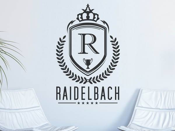 Wandtattoo Raidelbach Wappen