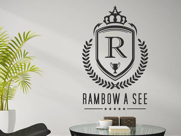 Wandtattoo Rambow a See Wappen