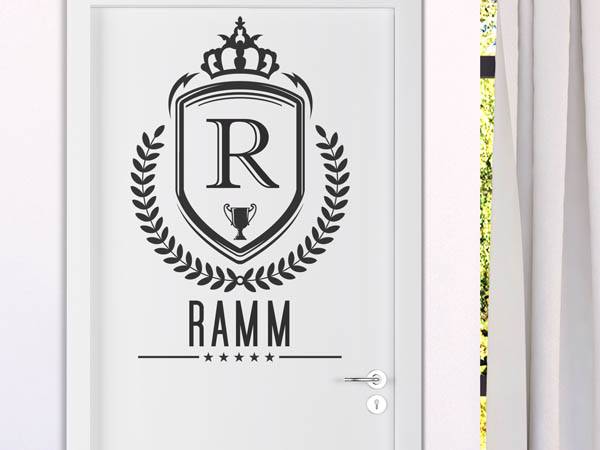 Wandtattoo Ramm Wappen