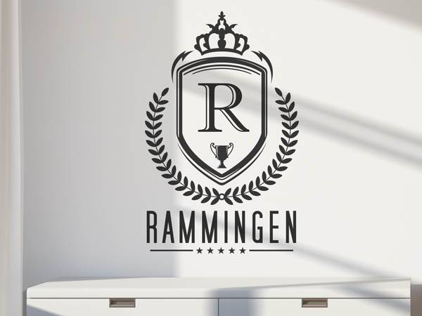Wandtattoo Rammingen Wappen