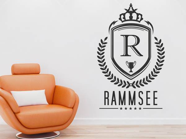 Wandtattoo Rammsee Wappen