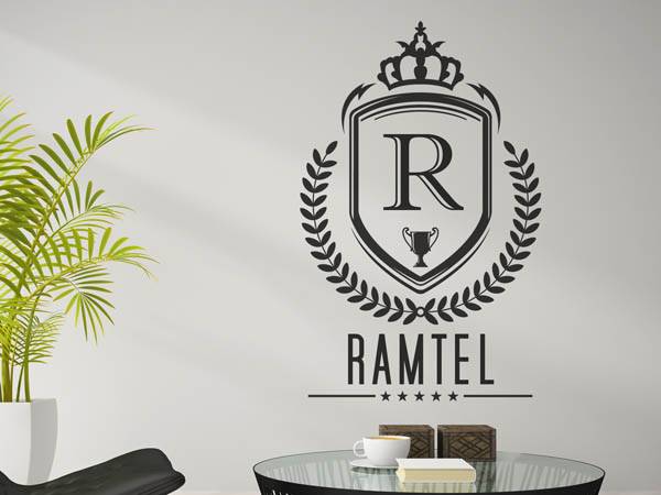 Wandtattoo Ramtel Wappen