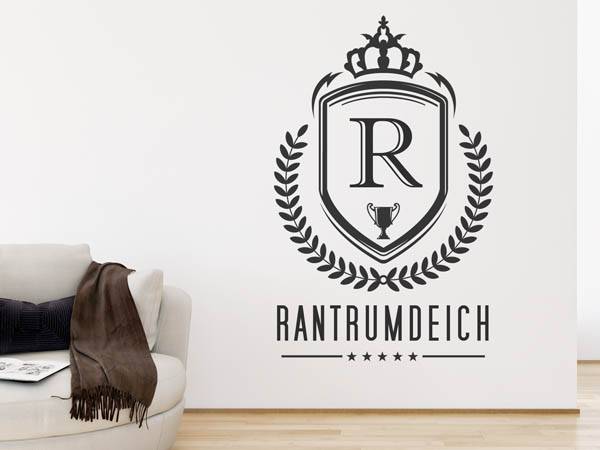 Wandtattoo Rantrumdeich Wappen