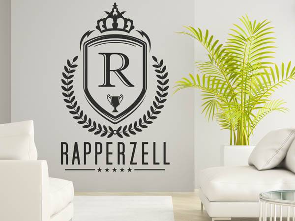 Wandtattoo Rapperzell Wappen