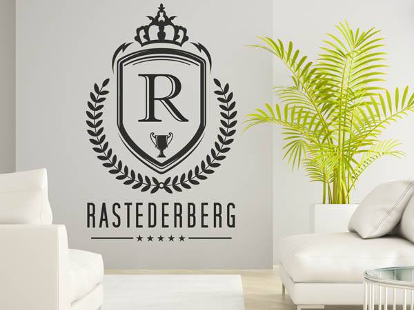 Wandtattoo Rastederberg Wappen