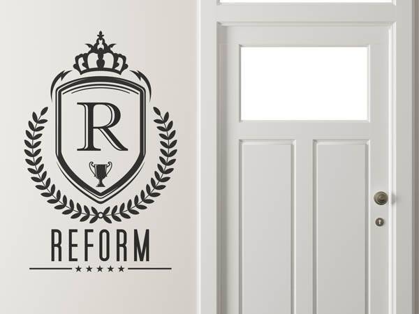 Wandtattoo Reform Wappen