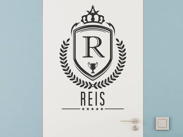 Wandtattoo Reis Wappen