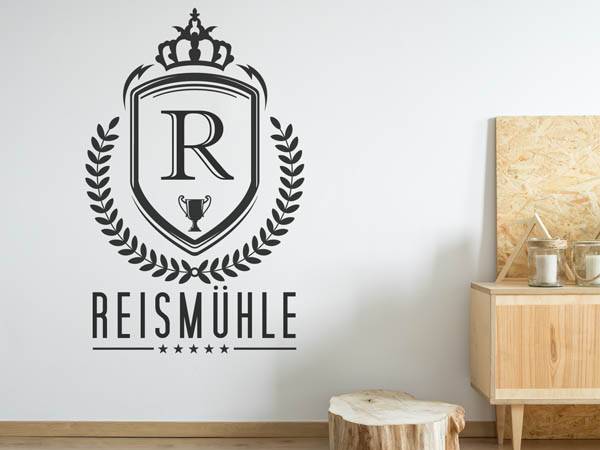 Wandtattoo Reismühle Wappen