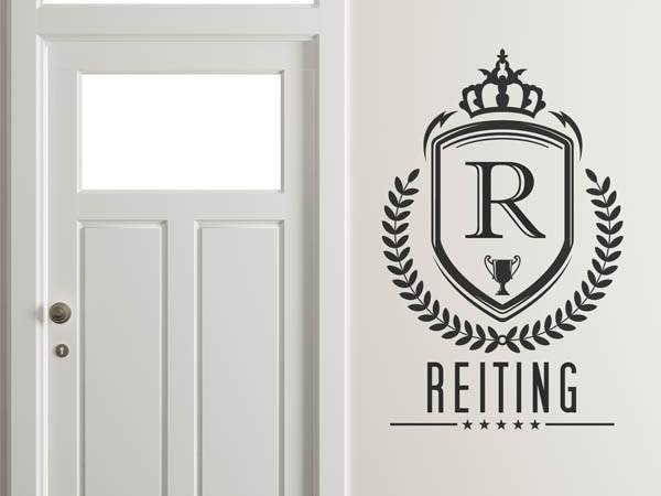 Wandtattoo Reiting Wappen