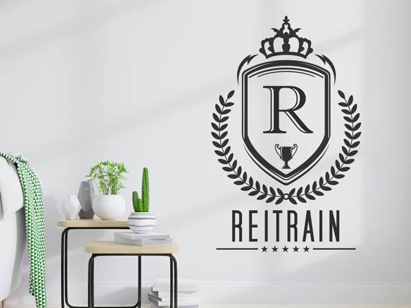 Wandtattoo Reitrain Wappen