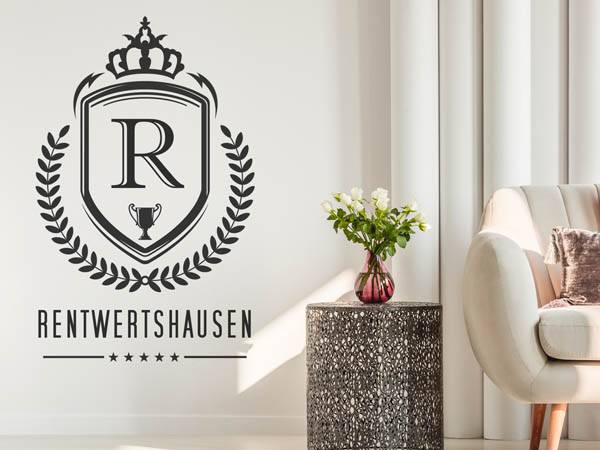 Wandtattoo Rentwertshausen Wappen