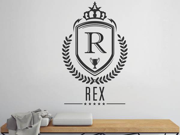 Wandtattoo Rex Wappen