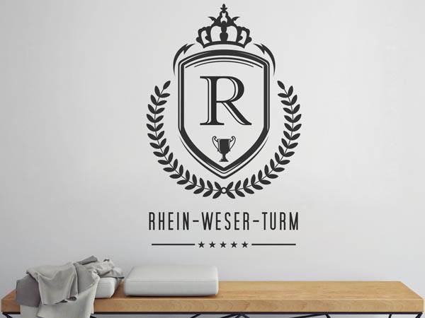Wandtattoo Rhein-Weser-Turm Wappen