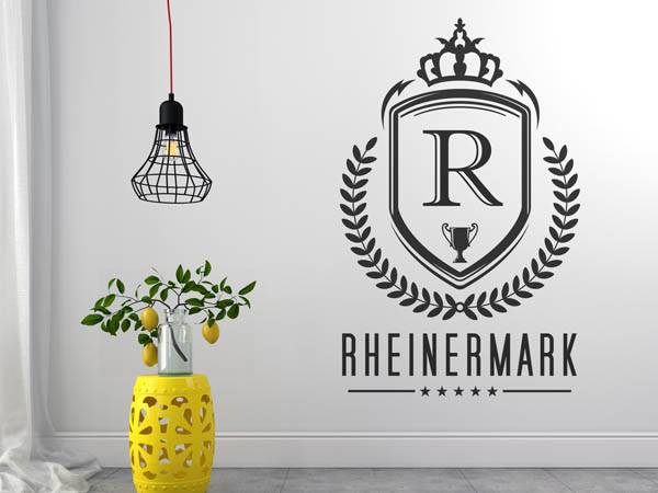 Wandtattoo Rheinermark Wappen
