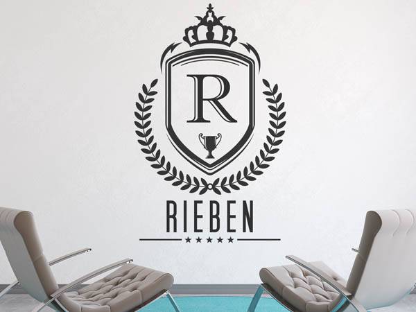 Wandtattoo Rieben Wappen
