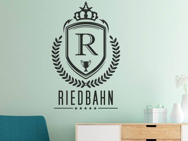 Wandtattoo Riedbahn Wappen