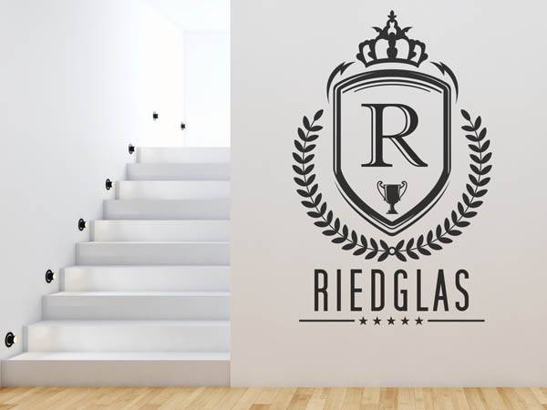 Wandtattoo Riedglas Wappen