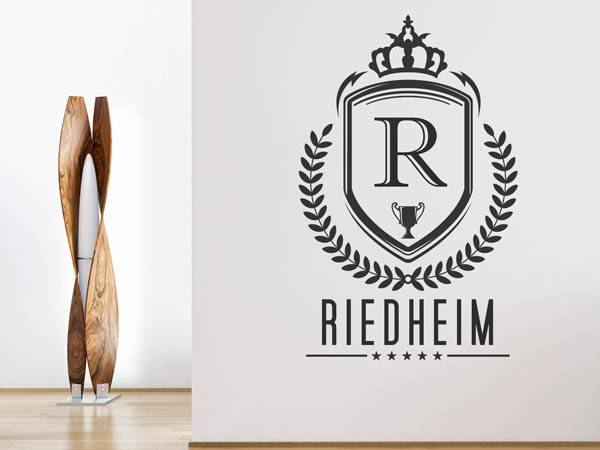 Wandtattoo Riedheim Wappen