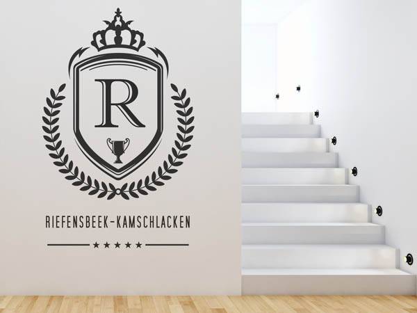 Wandtattoo Riefensbeek-Kamschlacken Wappen
