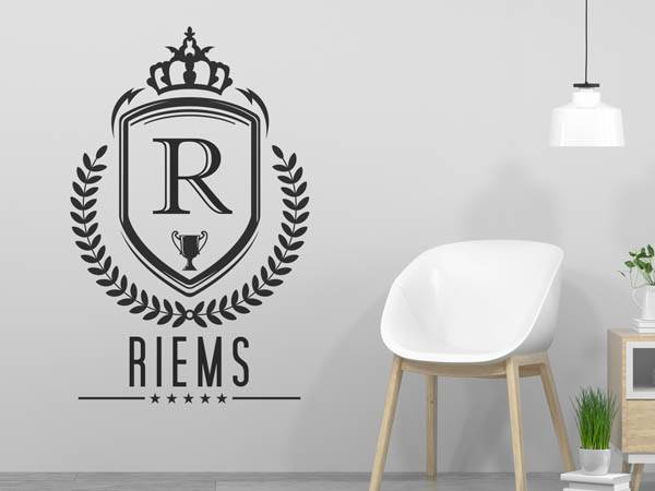 Wandtattoo Riems Wappen