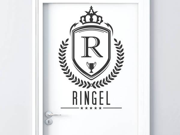 Wandtattoo Ringel Wappen