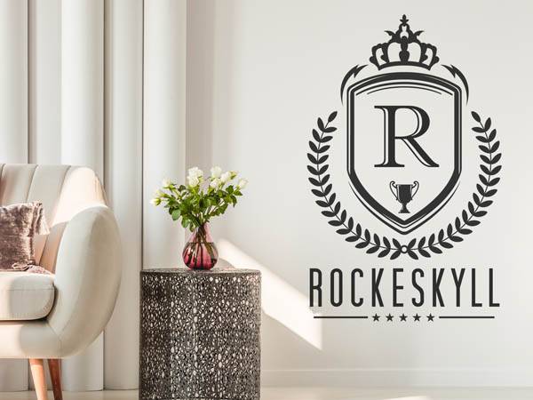 Wandtattoo Rockeskyll Wappen