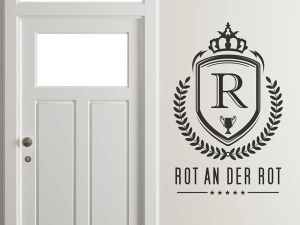 Wandtattoo Rot an der Rot Wappen