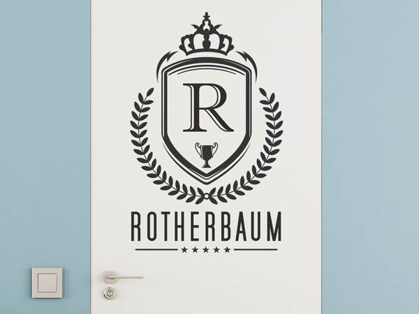 Wandtattoo Rotherbaum Wappen