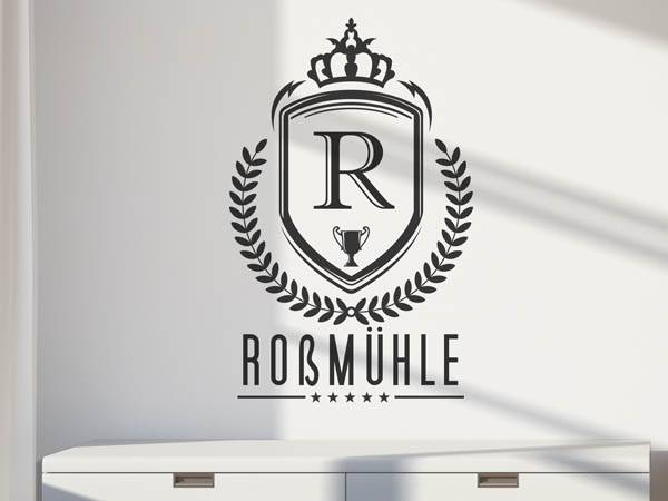 Wandtattoo Roßmühle Wappen