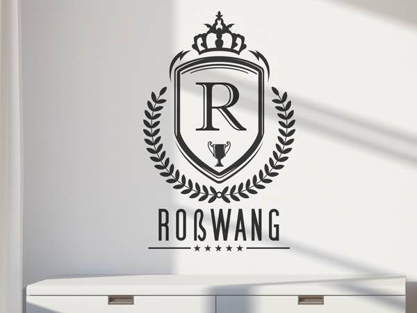 Wandtattoo Roßwang Wappen