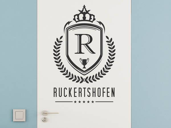 Wandtattoo Ruckertshofen Wappen