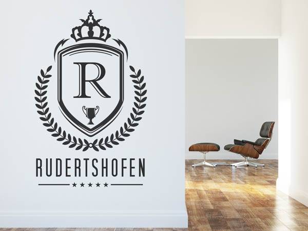 Wandtattoo Rudertshofen Wappen
