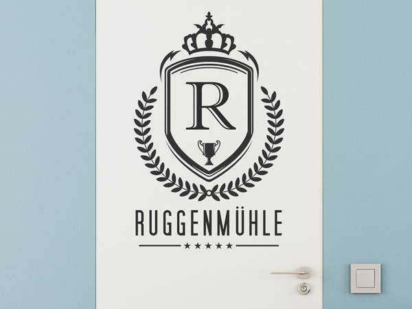Wandtattoo Ruggenmühle Wappen