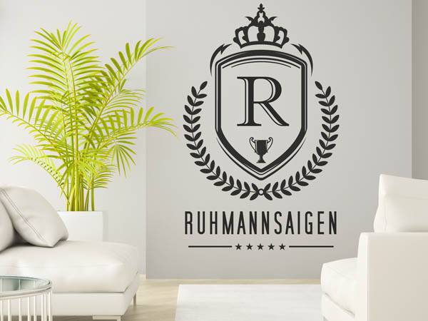Wandtattoo Ruhmannsaigen Wappen
