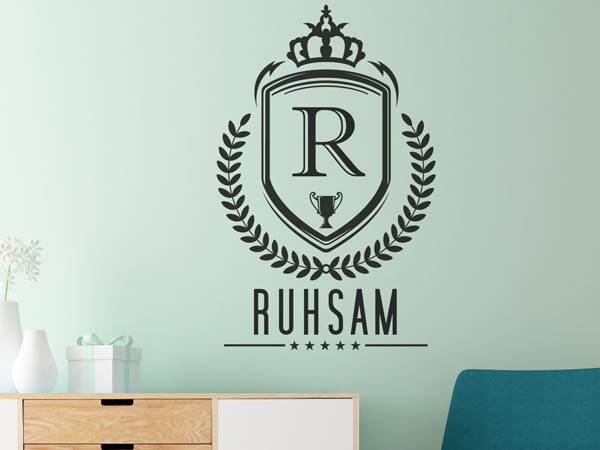 Wandtattoo Ruhsam Wappen