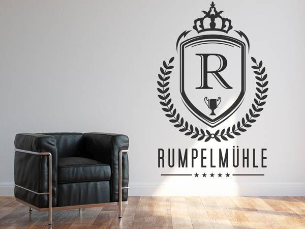 Wandtattoo Rumpelmühle Wappen