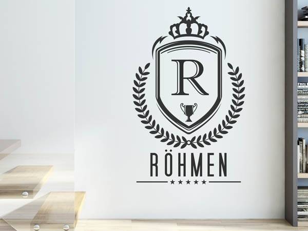 Wandtattoo Röhmen Wappen